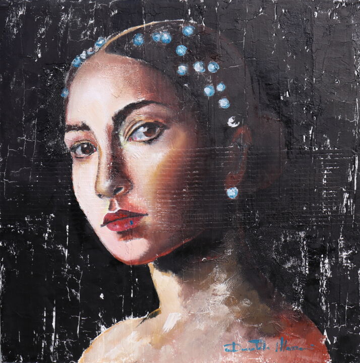 Pittura intitolato "beyond" da Donatella Marraoni, Opera d'arte originale, Olio