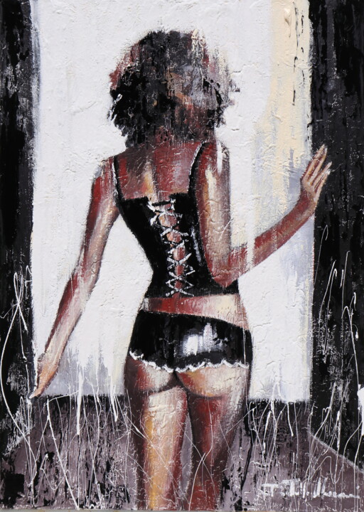 Pittura intitolato "Follow me...now!" da Donatella Marraoni, Opera d'arte originale, Olio