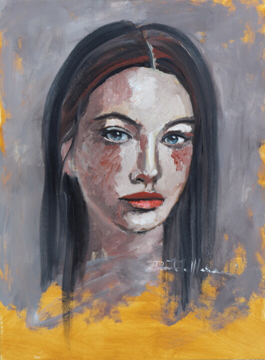 제목이 "blue eyes"인 미술작품 Donatella Marraoni로, 원작, 기름