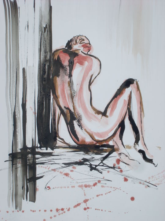 Pittura intitolato "Lasciami con i miei…" da Donatella Marraoni, Opera d'arte originale, Acrilico