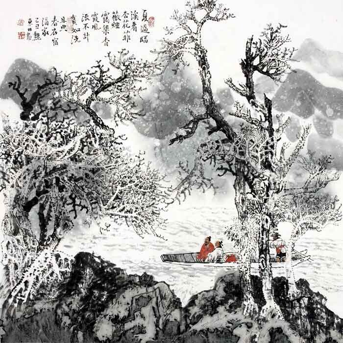 Malerei mit dem Titel "68x68-2009.jpg" von Dong Lin Zhang, Original-Kunstwerk