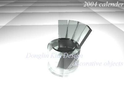 Digital Arts titled "Chair in glass" by Donglin Kim, Original Artwork