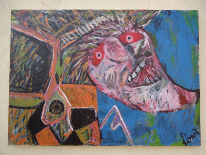 Pintura intitulada "uma realidade" por Donie, Obras de arte originais,