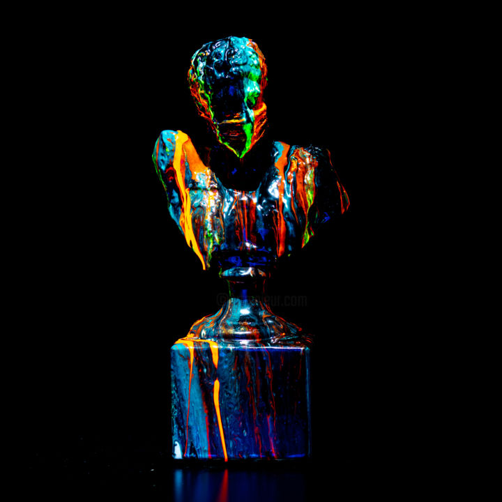Sculpture intitulée "Hermes of 21st cent…" par Antoni Dragan, Œuvre d'art originale, Pierre