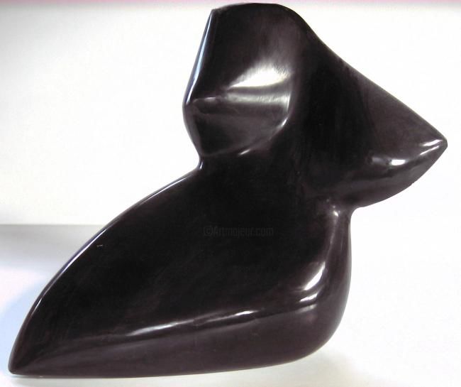 Sculpture titled "noire" by Bertrand Donnot, Original Artwork