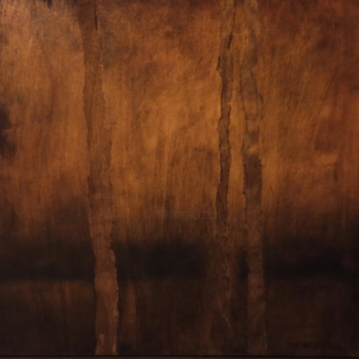 Malerei mit dem Titel "Timber" von Donovan, Original-Kunstwerk, Öl Auf Holzplatte montiert