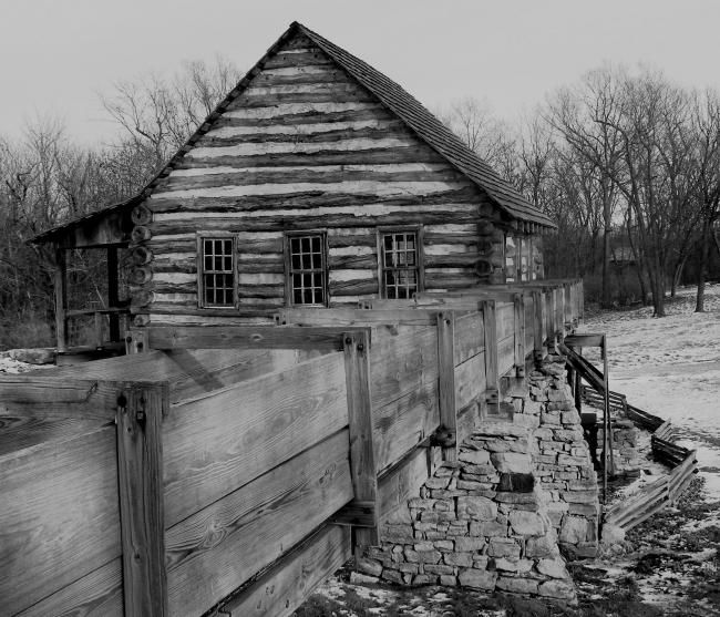 Photography titled "Old Cabin" by Don Pritchett, Original Artwork