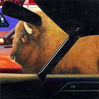 Peinture intitulée "The Herd 3" par Don Simon, Œuvre d'art originale