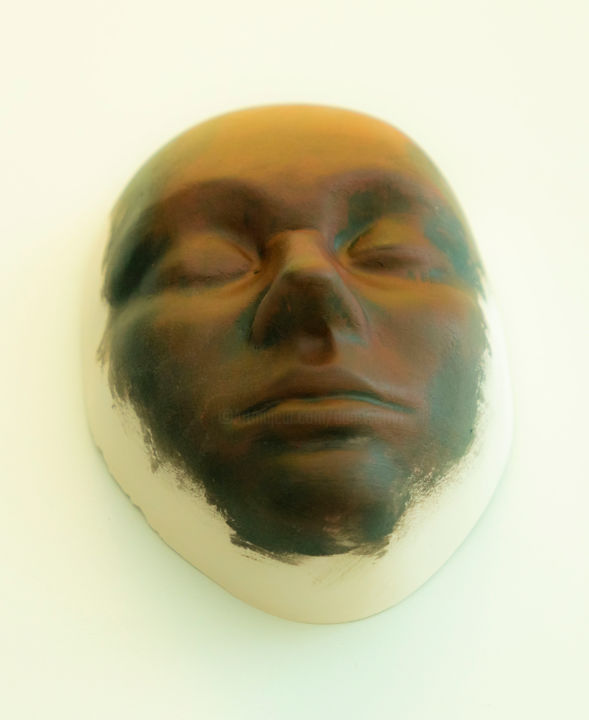 Скульптура под названием "face - porcelain" - Rey, Подлинное произведение искусства, Керамика