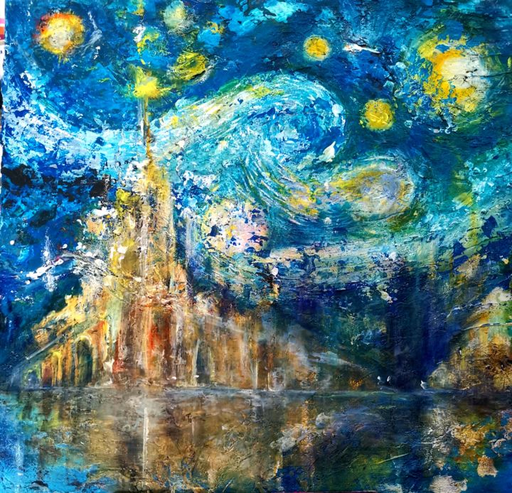 Peinture intitulée "Honeymoon" par La Donzelle, Œuvre d'art originale, Pigments