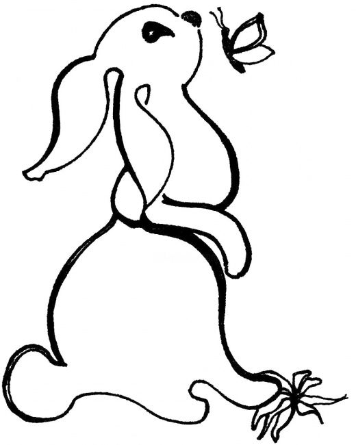 Drawing titled "Bunny" by Adelia Turnbull, Original Artwork