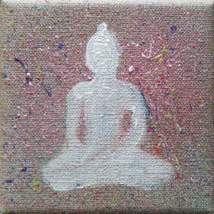 Painting titled "Buddha2" by Dookar Dickyi, Original Artwork