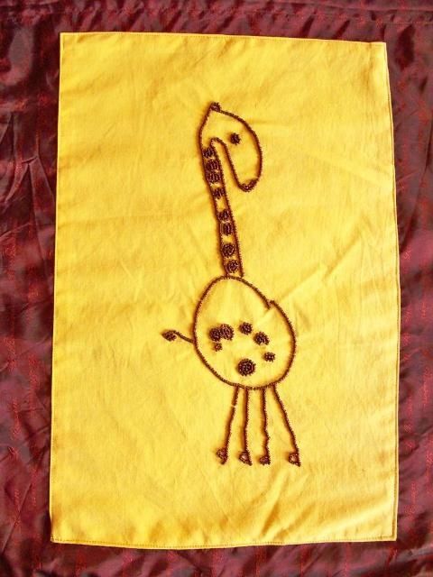 Artisanat intitulée "giraffa" par Emanuela Botter, Œuvre d'art originale