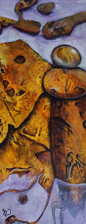 Картина под названием "Genesis" - Dora Stork, Подлинное произведение искусства, Акрил