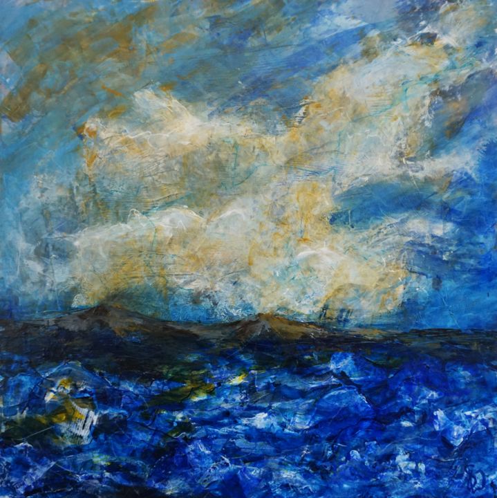 Pintura intitulada "Before Storm" por Dora Stork, Obras de arte originais, Acrílico