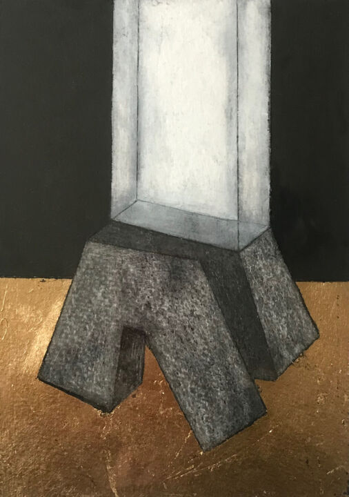 Dessin intitulée "A" par Dorine Knecht, Œuvre d'art originale, Pastel