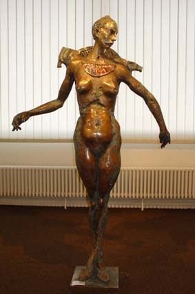 Sculpture intitulée "geste" par Dorin Lupea, Œuvre d'art originale
