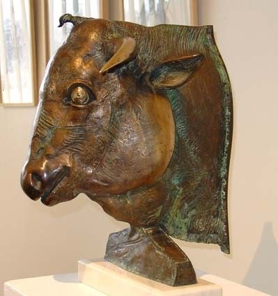 Sculpture intitulée "minotaure" par Dorin Lupea, Œuvre d'art originale