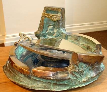 Sculpture intitulée "fontaine1" par Dorin Lupea, Œuvre d'art originale