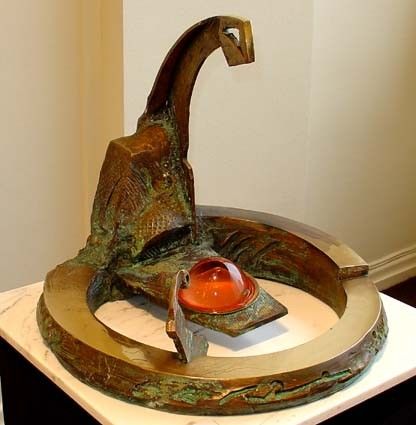 Sculpture intitulée "fontaine2" par Dorin Lupea, Œuvre d'art originale