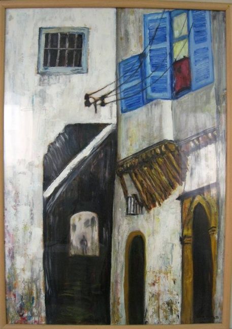 Painting titled "Rabbat" by Doris Cohen, Original Artwork