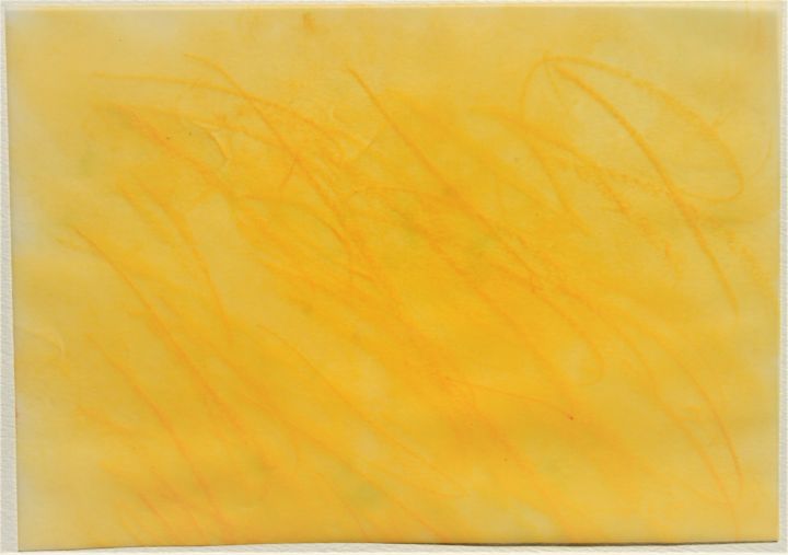 Disegno intitolato "yellow storm II" da Dorothea Breit, Opera d'arte originale, Pastello