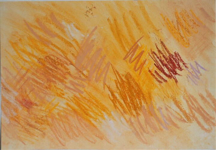 Zeichnungen mit dem Titel "Lichtfingerspiel 5" von Dorothea Breit, Original-Kunstwerk, Pastell