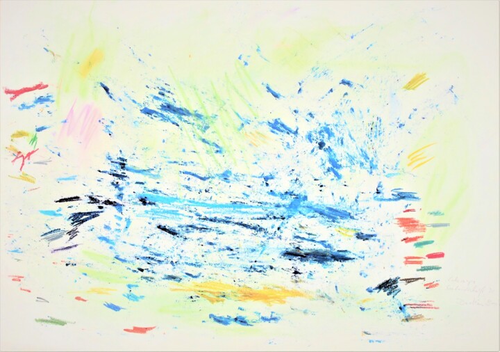 Картина под названием "o.T. (at the lake)" - Dorothea Breit, Подлинное произведение искусства, Пастель