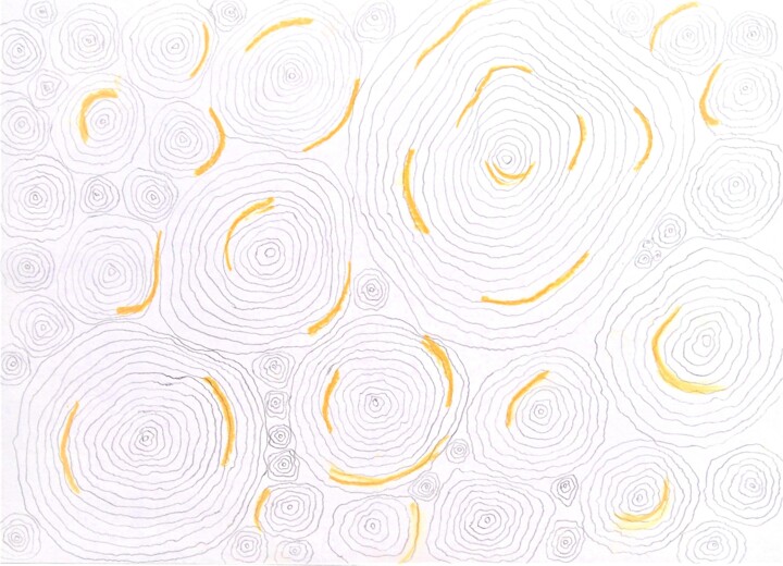 Dessin intitulée "o.T. (blooming stru…" par Dorothea Breit, Œuvre d'art originale, Pastel