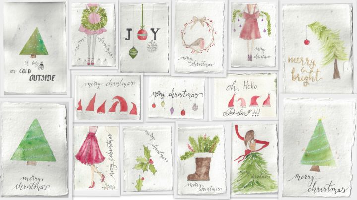 Artesanato intitulada "post cards" por Dorothy`S Workshop., Obras de arte originais