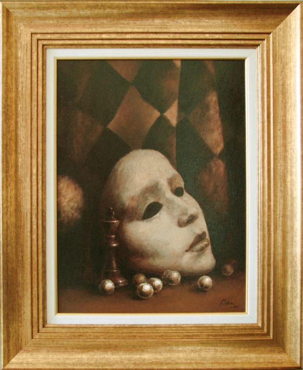 Painting titled "prima-poveste-cauta…" by Doru Cristian Deliu, Original Art, Oil