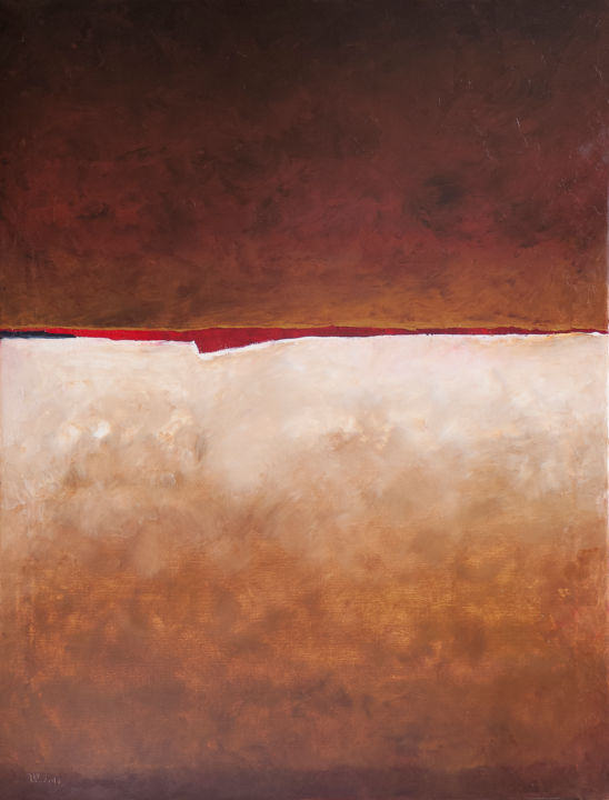 Pittura intitolato "Red Sea" da Ulugbek Doschanov, Opera d'arte originale, Olio