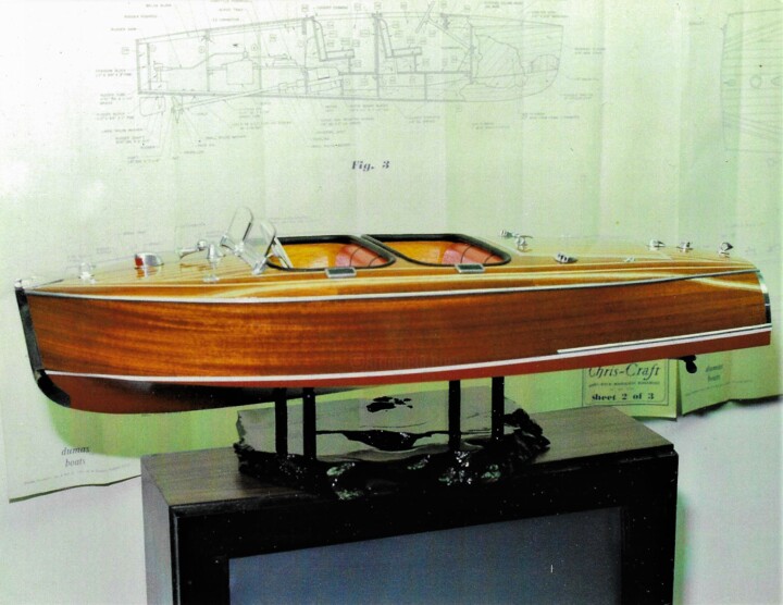 Design titled "Boat by, Doug" by Douglas Okerlund, Original Artwork, Table art