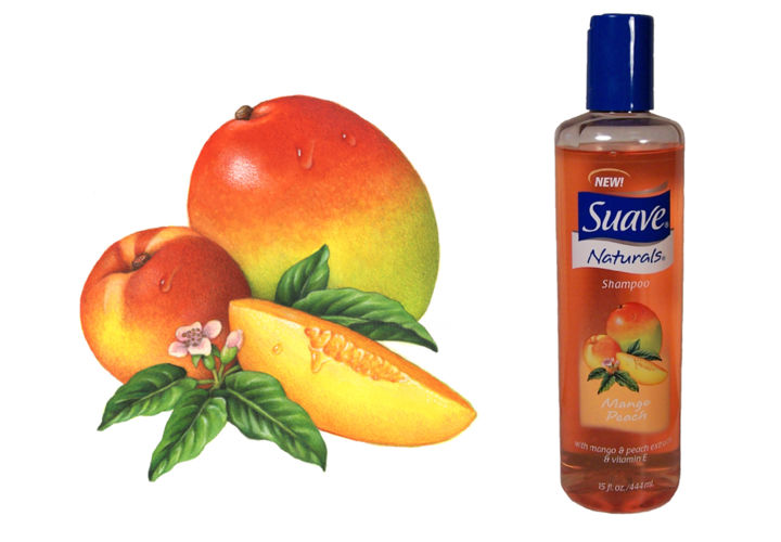 Painting titled "Suave Mango and Pea…" by Douglas Schneider, Original Art, Watercolor