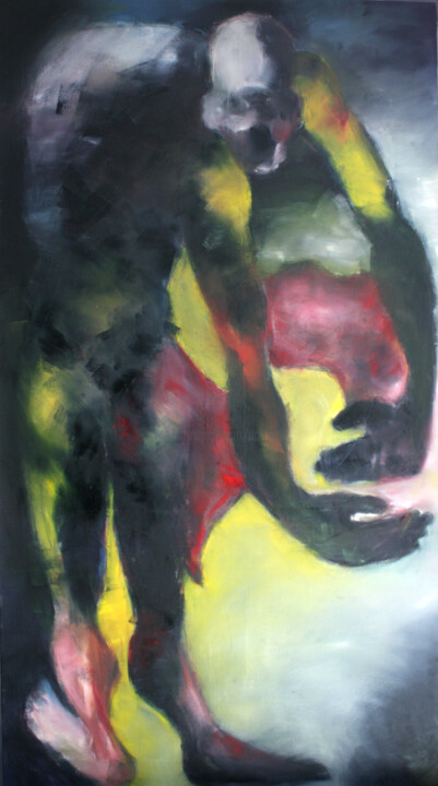 Painting titled "LA TERRE DANS SES M…" by Dov Melloul, Original Artwork, Oil