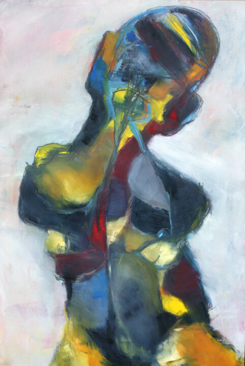 Painting titled "ETUDE & 3" by Dov Melloul, Original Artwork, Oil