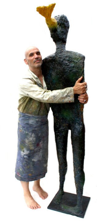 雕塑 标题为“LE 5 EME JOUR - ens…” 由Dov Melloul, 原创艺术品, 线