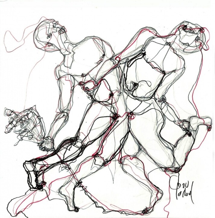 「22-mai 2013」というタイトルの描画 Dov Melloulによって, オリジナルのアートワーク