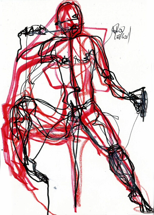 Drawing titled "21 DEC 2013" by Dov Melloul, Original Artwork