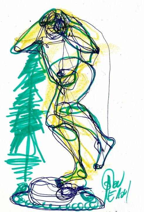 Zeichnungen mit dem Titel "26 DECEMBRE 2014 "B…" von Dov Melloul, Original-Kunstwerk, Andere