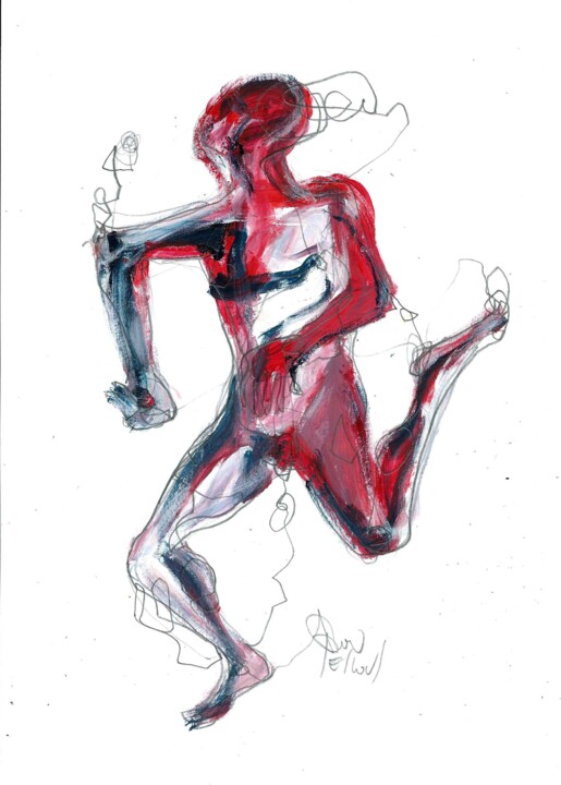 Drawing titled "3 JUIN 2015" by Dov Melloul, Original Artwork, Other