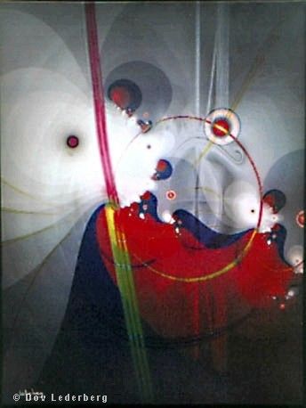 Peinture intitulée "Inner Space # 2" par Dov Lederberg, Œuvre d'art originale, Huile