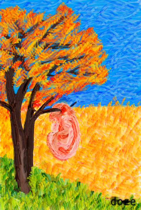 数字艺术 标题为“Van Gogh ear” 由Doze, 原创艺术品, 数字油画