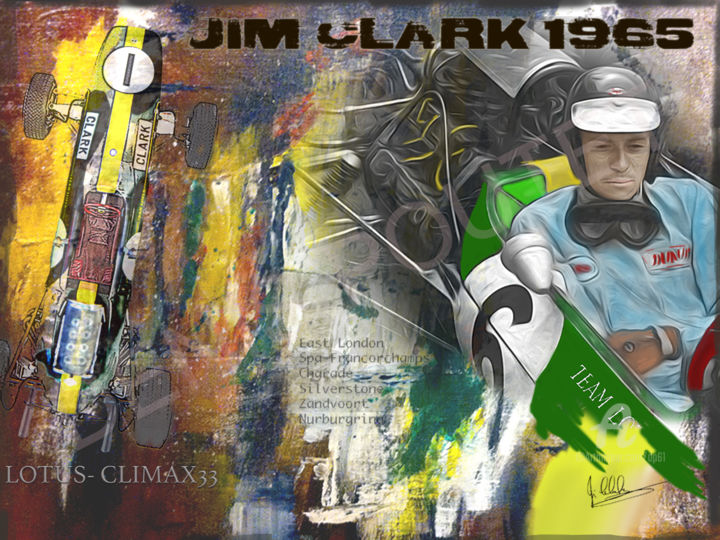 Digital Arts titled "CLARK 65" by Denis Poutet, Original Artwork, Digital Painting