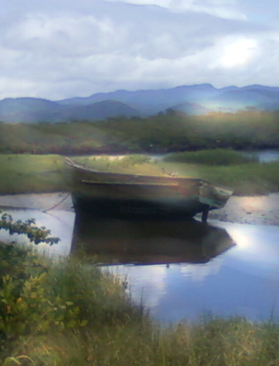 Fotografia intitulada "Barco Abandonado" por Dpaulinos, Obras de arte originais, Fotografia digital