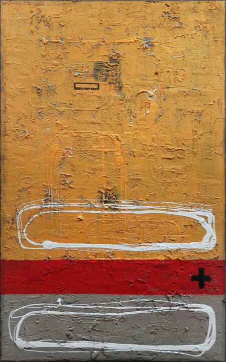제목이 "A244 abstract paint…"인 미술작품 Damian Pavlovic로, 원작, 아크릴