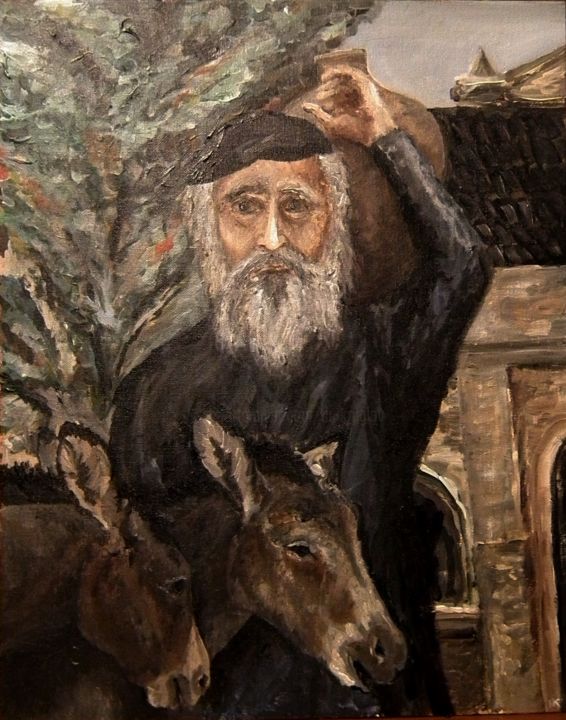 In vino veritas, in aqua sanitas Painting by Krughoff | Artmajeur