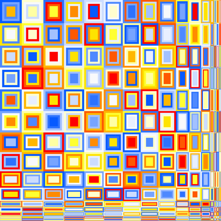 Digitale Kunst getiteld "Miraculous Rectangl…" door Dr. Matthias Kerling, Origineel Kunstwerk, Digitaal Schilderwerk