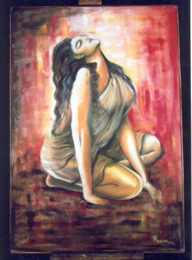 Peinture intitulée "Sensuality" par Dr.Ruchi Vidyarthi, Œuvre d'art originale