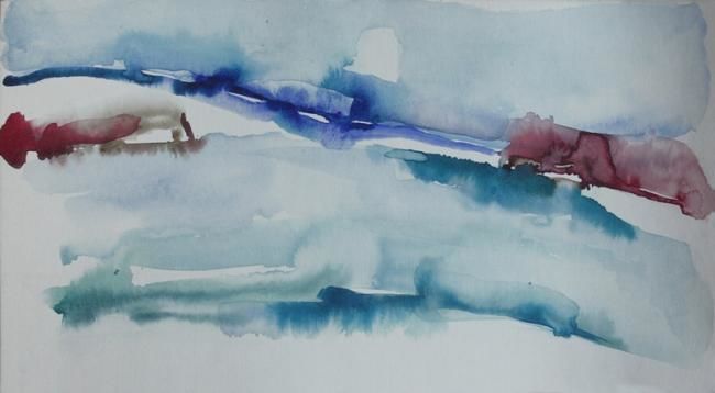 Painting titled "akv_16_aqua_1.jpg" by Draga, Original Artwork, Watercolor